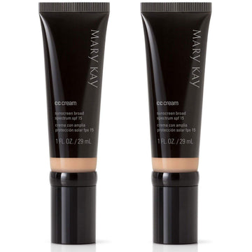 2 PCS MARY KAY CC CREAM SUNSCREEN BROAD SPECTRUM SPF 15 1 FL