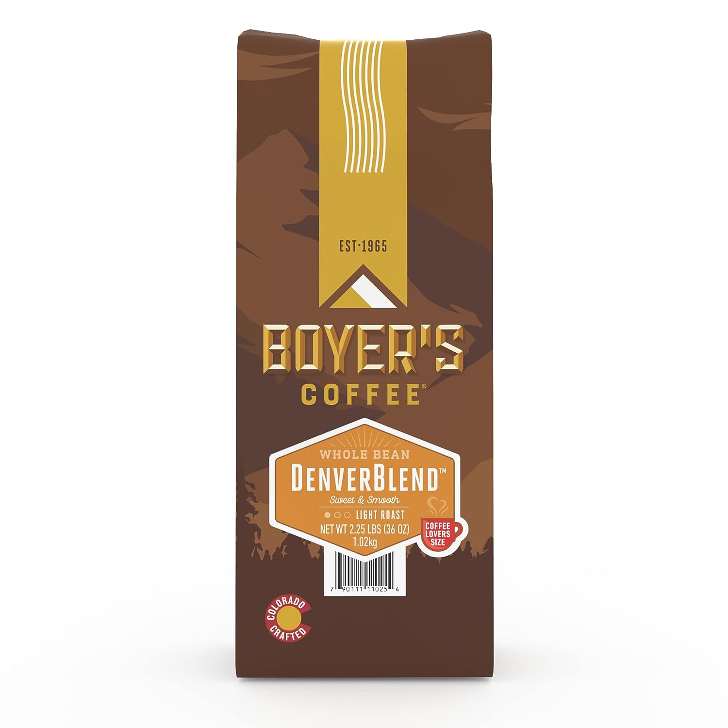 Boyer's Coffee, DenverBlend Coffee, Light Roast, Whole Bean, Bag (1-Count)