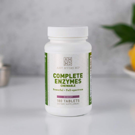 Dr Amy Myers Digestive Enzymes Chewable ? Complete Enzymes Support Lea3.84 Ounces