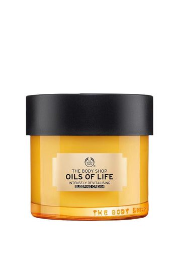 The Body Shop Oils Of Life Intensely Revitalising Sleeping Cream, 100% Vegan Night Cream, 2.7