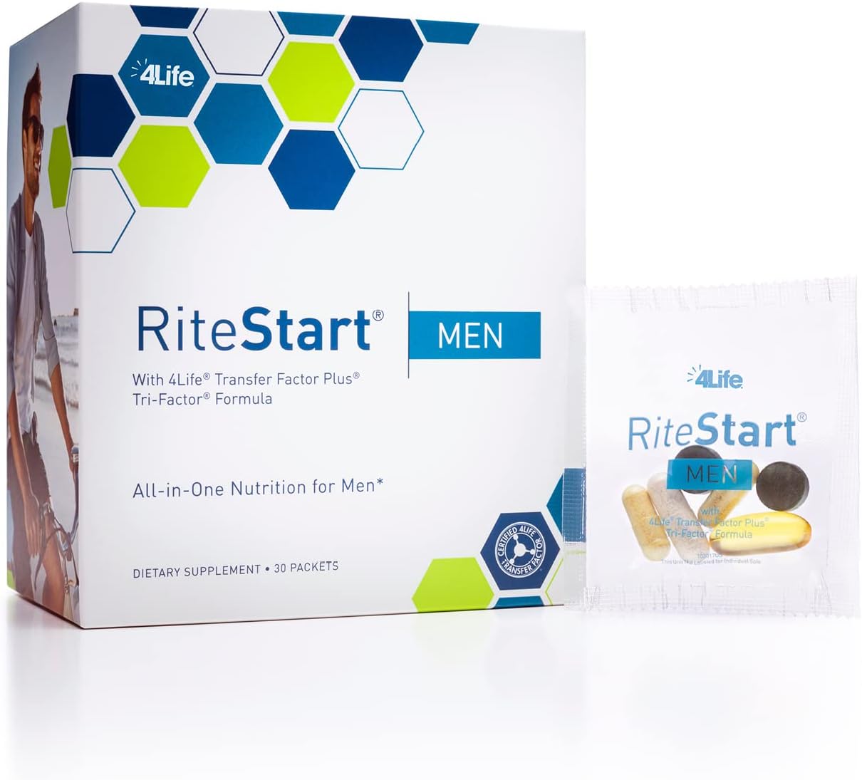 4Life RiteStart Men - Daily Nutritional Pack Supports Immune System He