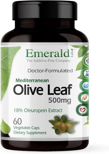 Emerald Labs Olive Leaf - Daily Supplement with Oleuropein Extract and