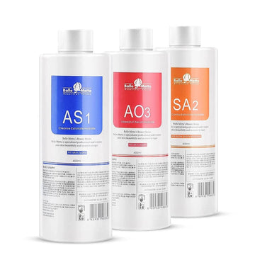 Marfort AS1 SA2 AO3 Aqua Peeling Solution Top Salon Skin Scrub Hydra Skin Scrub Special Solution Small Bubble Solution (3 x 400)