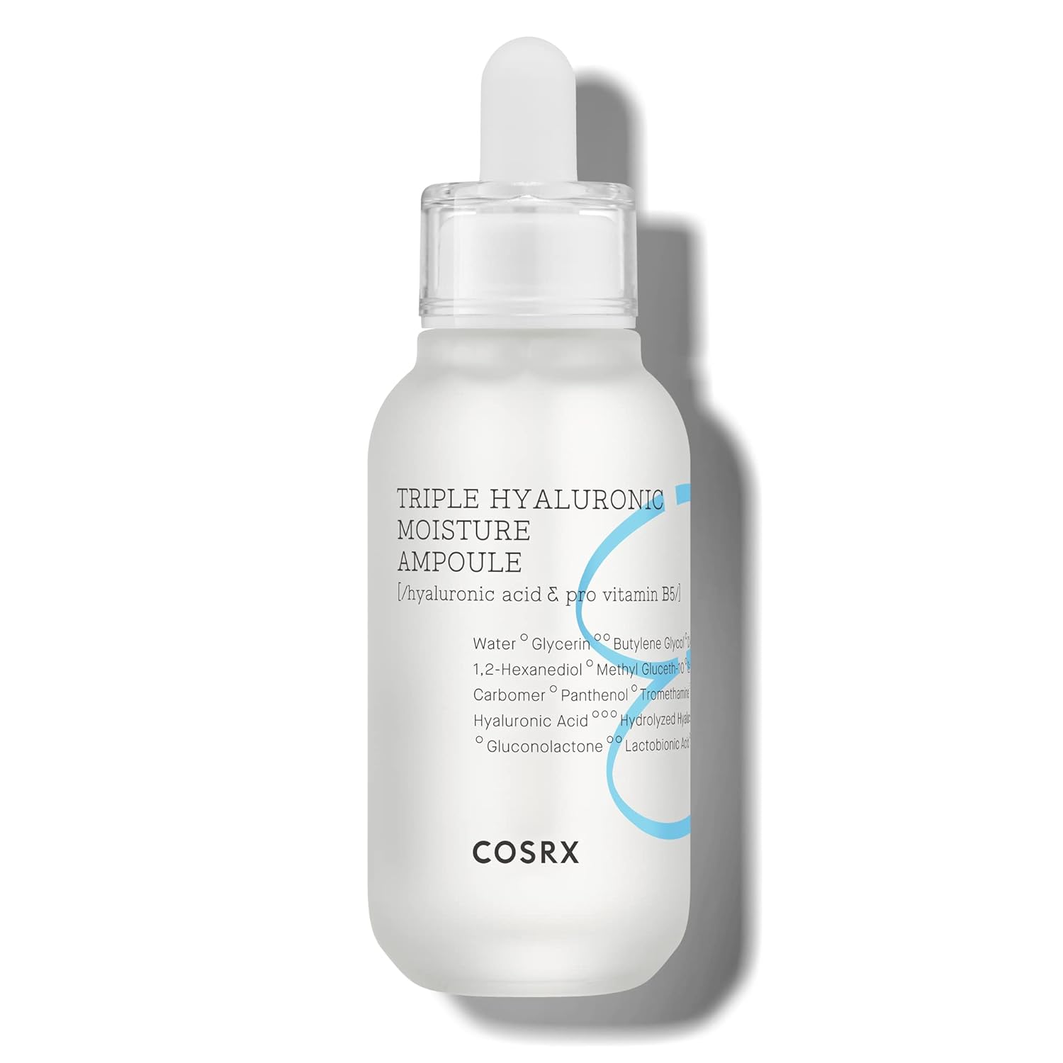 COSRX Hydrium Triple Hyaluronic Moisture Ampoule, 40 / 1.35 . | Hyaluronic Acid Viscous Serum | Korean Skin Care, Animal Testing Free, Paraben Free