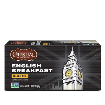 Celestial Seasonings Black Tea, English Breakfast, 20 Count (Pack of 6)