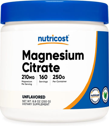 Nutricost Magnesium Citrate Powder (Unavored, 250 Gram)
