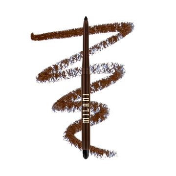 Milani Stay Put Eyeliner - Semi-Sweet (0.01 ) Cruelty-Free Self-Sharpening Eye Pencil with Built-In Smudger - Line & Define Eyes with High Pigment Shades for Long-Lasting Wear