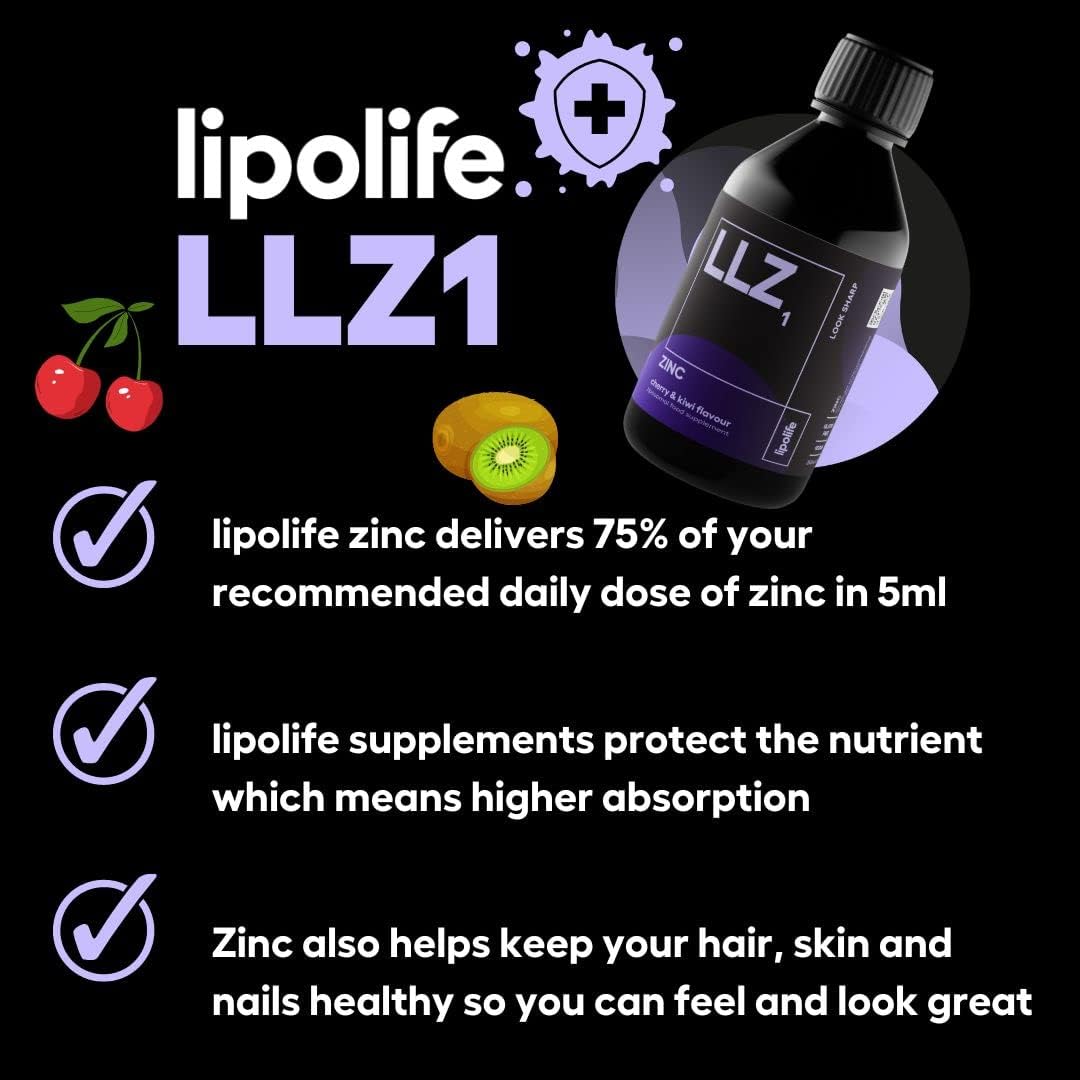 lipolife liposomal liquid Zinc supplement for optimal immune support L