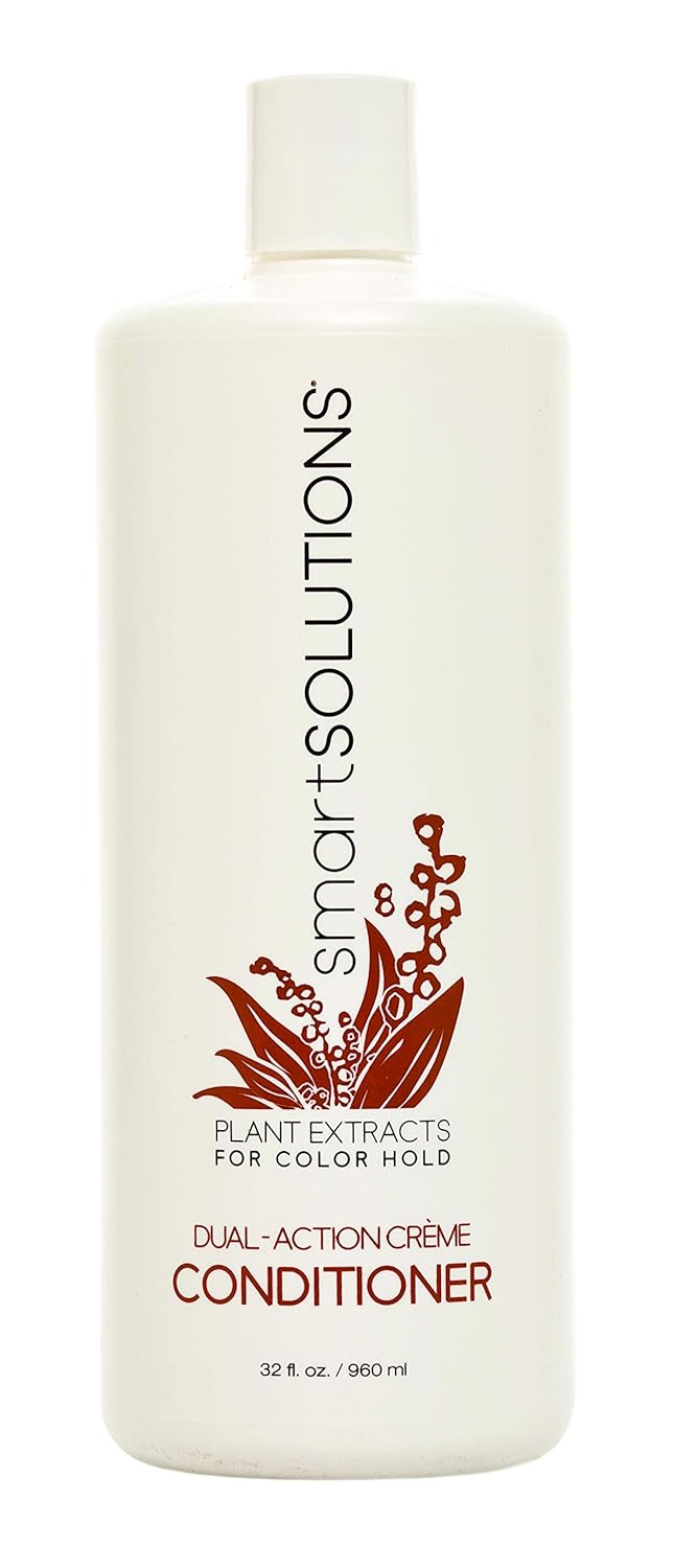 smartSOLUTIONS Dual-Action Creme Conditioner | Sulfate, Paraben & Sodium Chloride Free | Color Safe & Chemically Treated Hair Safe… (32  )