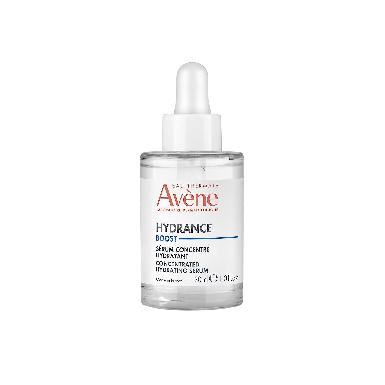 Eau Thermale Avène Hydrance Boost Concentrated Hydrating Serum, 48 Hour Hydration, Hyaluronic Acid, 1.0 .