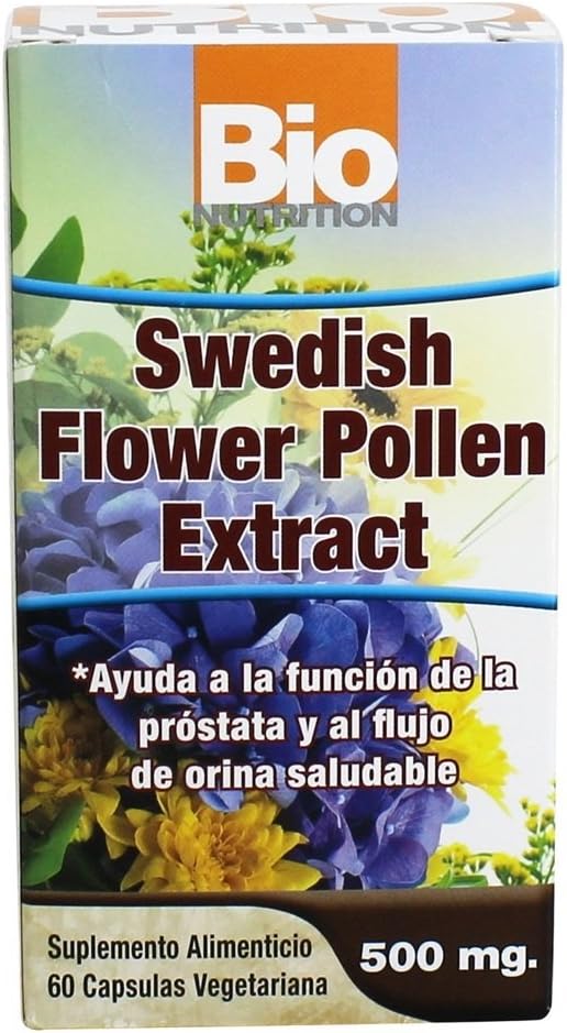 Bio Nutrition Swedish Flower Pollen Extract, 500 Mg, 60 Count