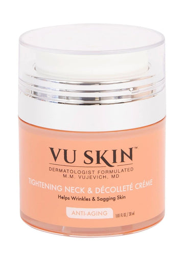 VU SKIN SYSTEM Neck and Decollete Creme – Anti Aging Neck and Decolletage Firming Cream Smoothes Skin to Reduce the Appearance of Sagging and Wrinkles (30 )