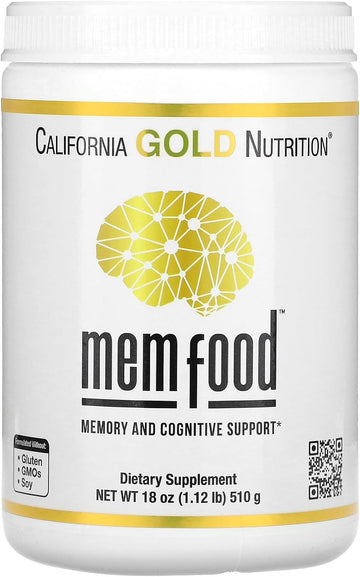 MEM Food, Memory & Cognitive Support, 1.12 lb (510 g), California Gold