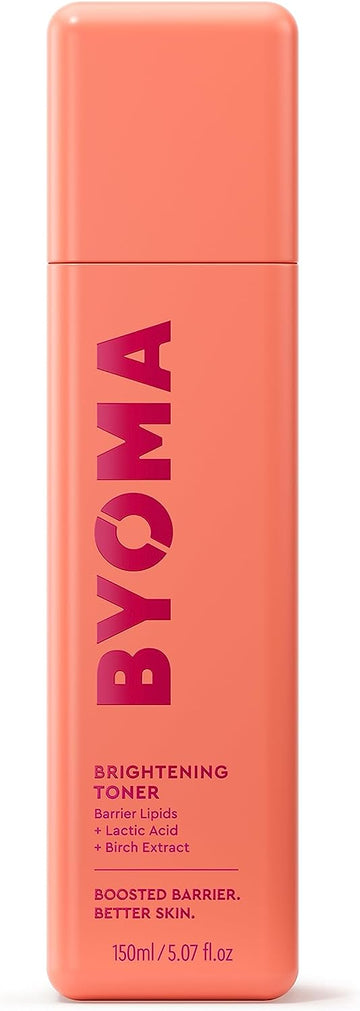 BYOMA Brightening Toner - Gently Exfoliating, Brightening Facial Toner with Lipids & Lactic Acid - Alcohol Free Toner - Brighten & Hydrate Skin - Barrier Repair Toner - 5.07 .