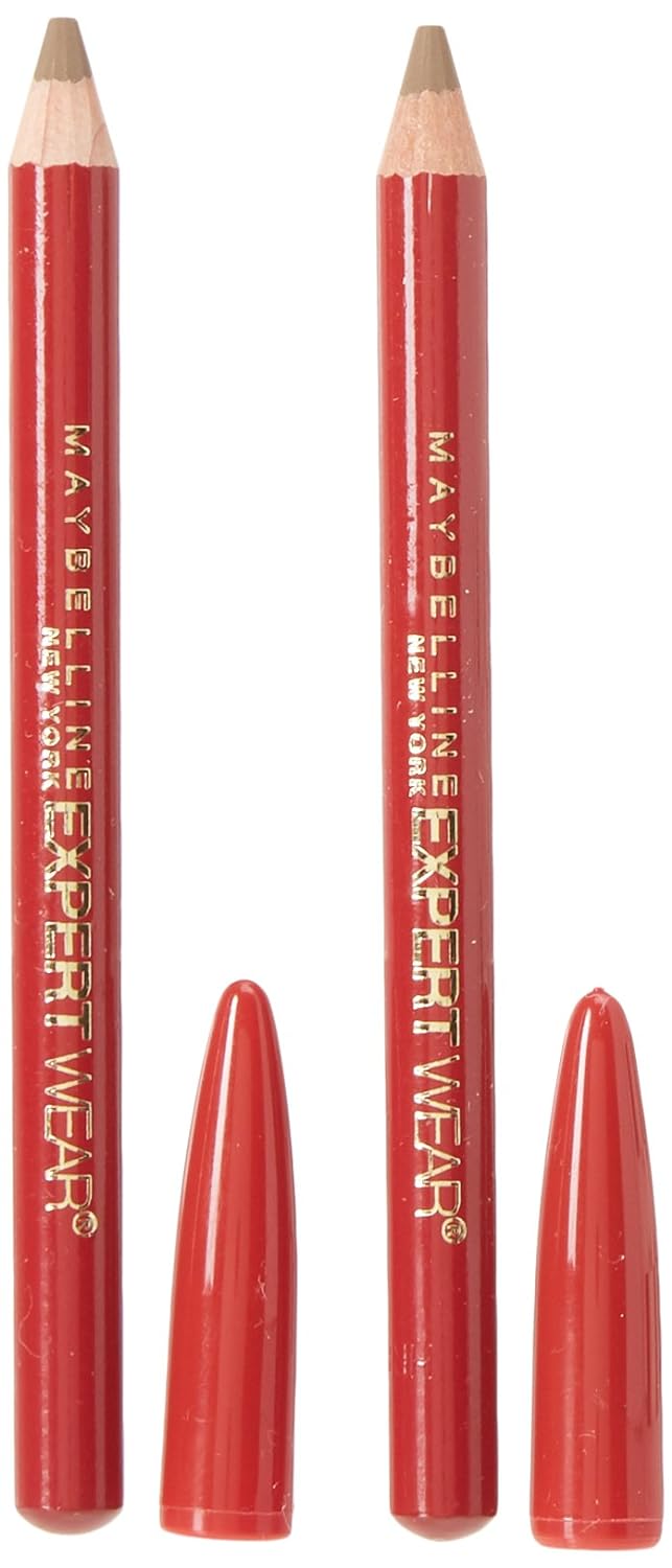 Maybelline New York Expert Wear Twin Brow and Eye Pencils, 104 Light Brown, 2 Count