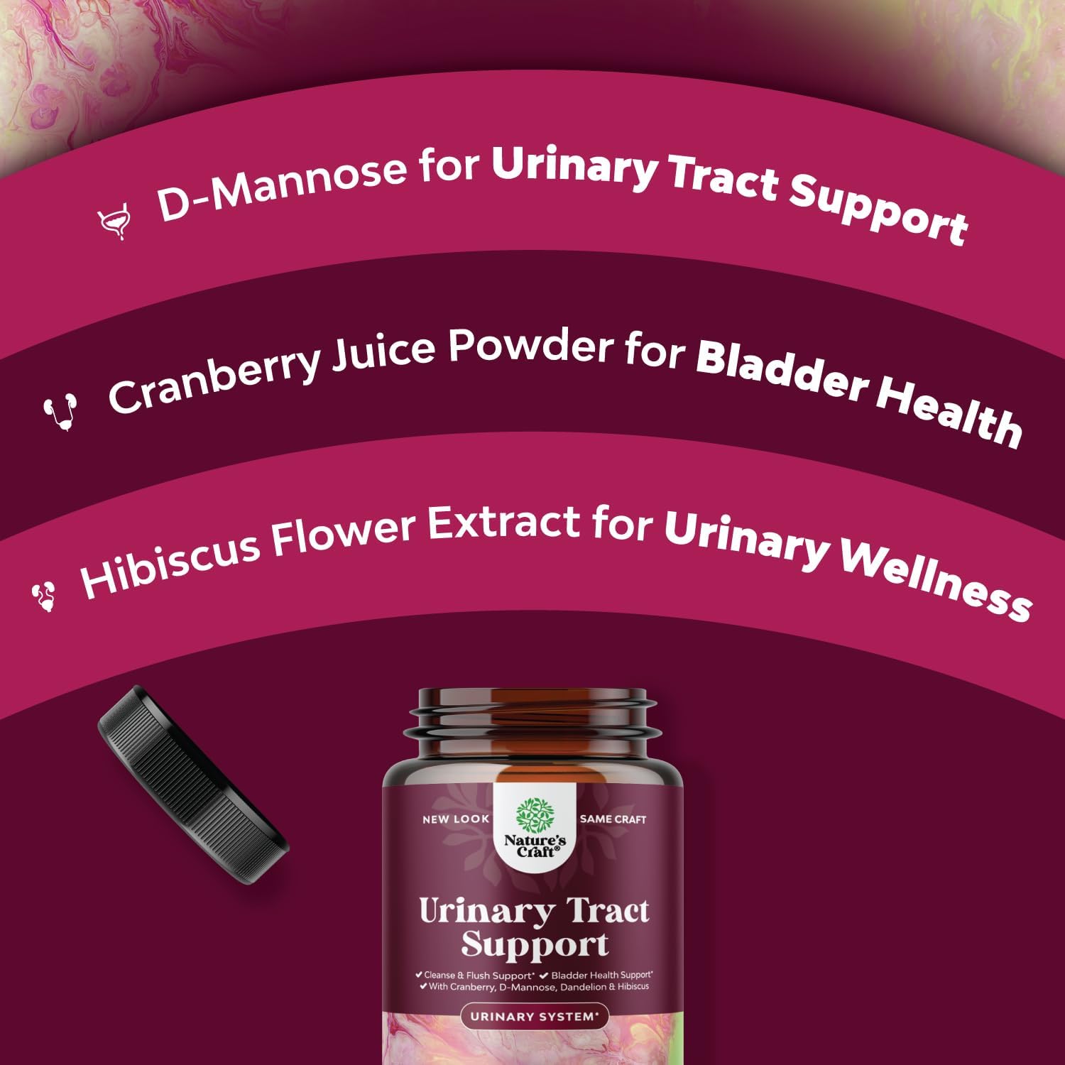 D Mannose Capsules for Urinary Tract Health - High Potency D-Mannose w