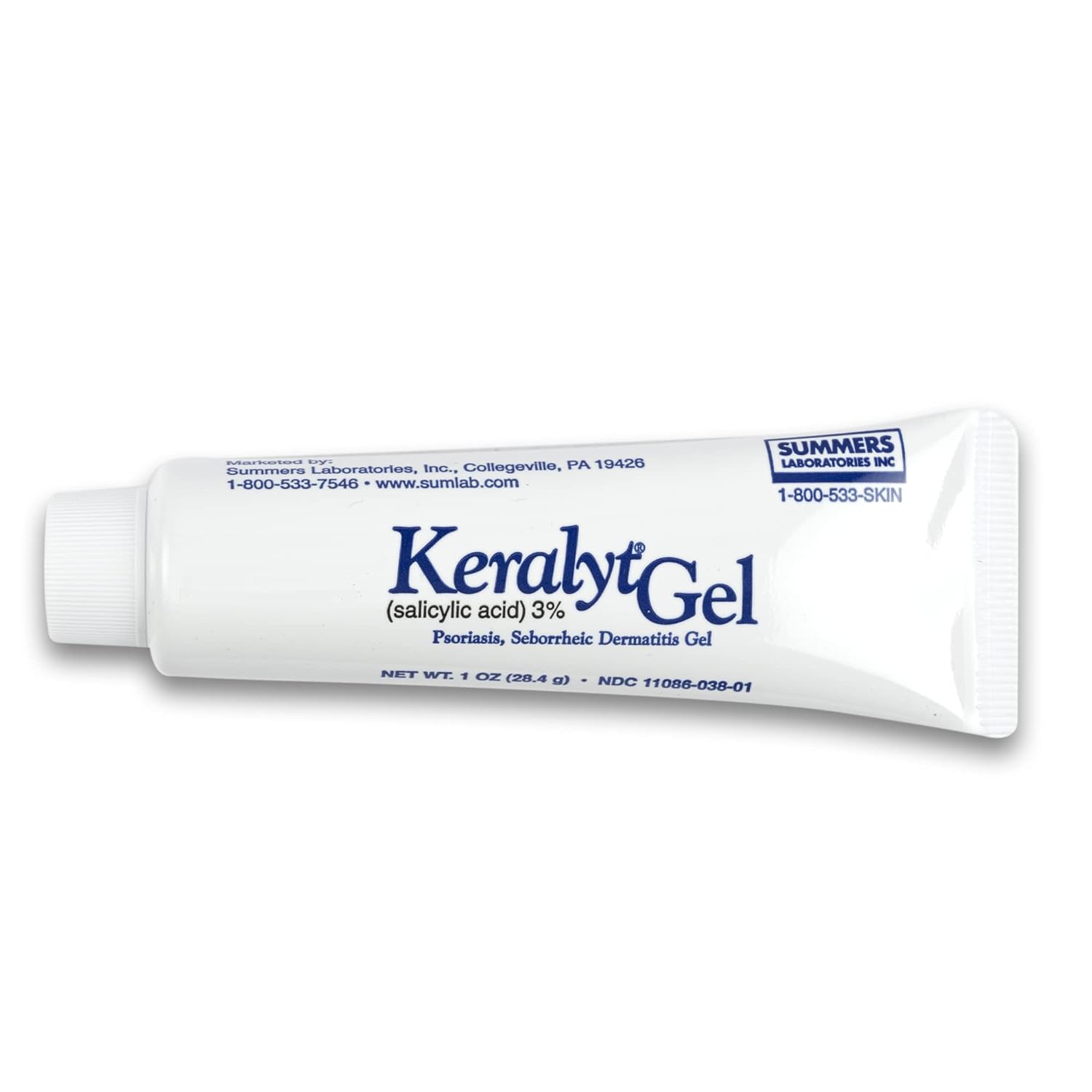 Keralyt 3% Salicylic Acid Gel - Exfoliating Moisturizing Skin Gel - Promotes Relief from Itchy, Redness, Dryness, Roughness, and akey Skin from Psoriasis, Eczema, Acne, Dermatitis