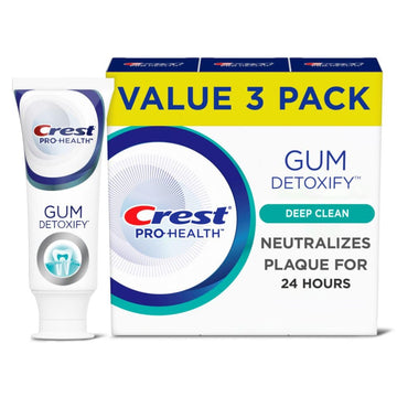 Crest Pro-Health Gum Detoxify Toothpaste, Deep Clean, 3.7 , Pack of 3