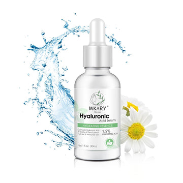 MKARY Hyaluronic Acid Serum With Vitamin B5 for Face - 1.5% Quintuple Hyaluronic Acid, Hydrating Serum to Plump and Repair Dry Skin, Anti-Aging Serum for Fine Lines and Wrinkles, 1  /30