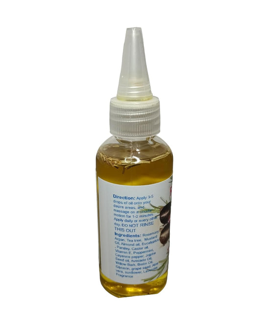 Organic Hair Solution-Rosemary Mint Eucalyptus Scalp & Hair Growth Oil - Achieve Thicker, longer & fuller hair- Nourishi