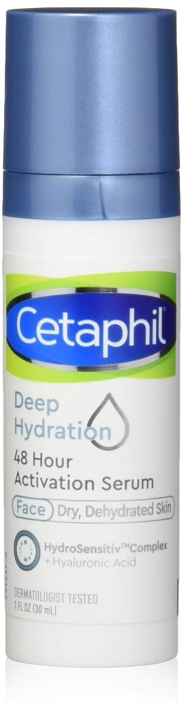 Cetaphil Cetaphil Deep Hydration 48 Hour Activation Serum 1   48 Hour Dry Skin Face Moisturizer for Sensitive Skin, 1