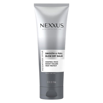 Nexxus Smooth & Full Blow Dry Balm Weightless Style Frizz Control, Volume & Heat Protect Styling Cream for Smooth & Full Hair 6