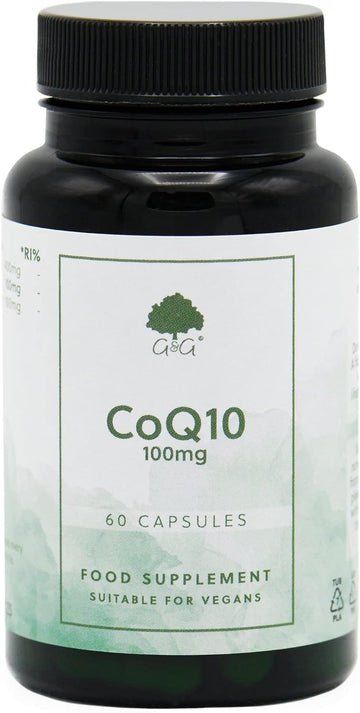 Coq10 (Ubiquinol) | 100Mg Of Coq10 Per Capsule | 60 Vegan Capsules | G40 Grams