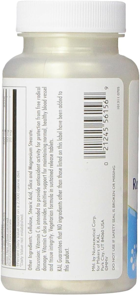 KAL C-500 with RH and Bioavonoids Sustained Release Tablets, 500 mg, 100 Count