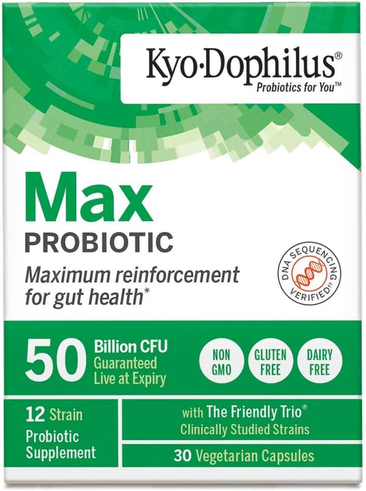 Kyo-Dophilus Max Probiotics, 30 Vegetarian Capsules4 Ounces