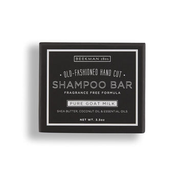 Beekman 1802 Shampoo Bar, Pure (Fragrance Free) - 3.5  - Cleanses & Revitalizes Hair - Safe for All Hair Types, Including Color Treated - Cruelty Free