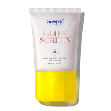 Supergoop! Glowscreen (SPF 40) - 0.5   - Glowy Primer + Broad Spectrum Sunscreen - Adds Instant Glow - Helps Filter Blue Light - Boosts Hydration with Hyaluronic Acid, Vitamin B5 & Niacinamide