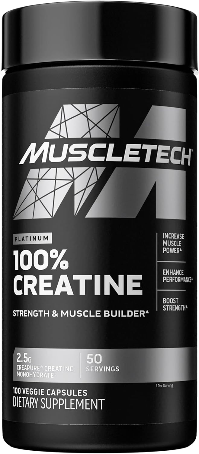 MuscleTech Platinum 100% Creatine Pills | Creatine Monohydrate Pill| |