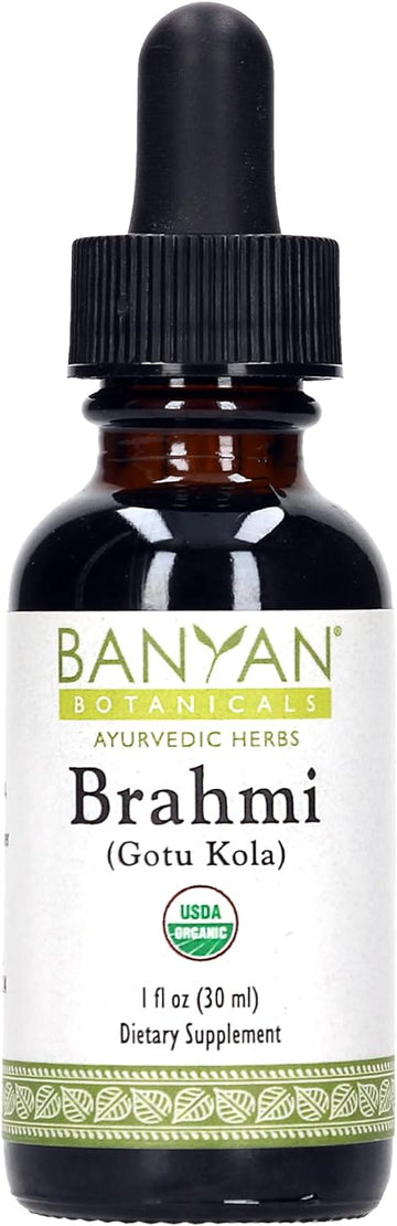 Banyan Botanicals Brahmi - Gotu Kola Liquid Extract - Certif