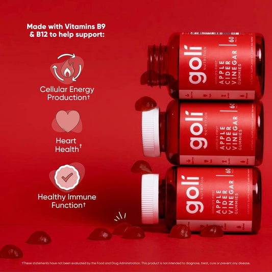Goli Nutritional Supplement, Apple Cider Vinegar Gummy Vitamins Nutrit