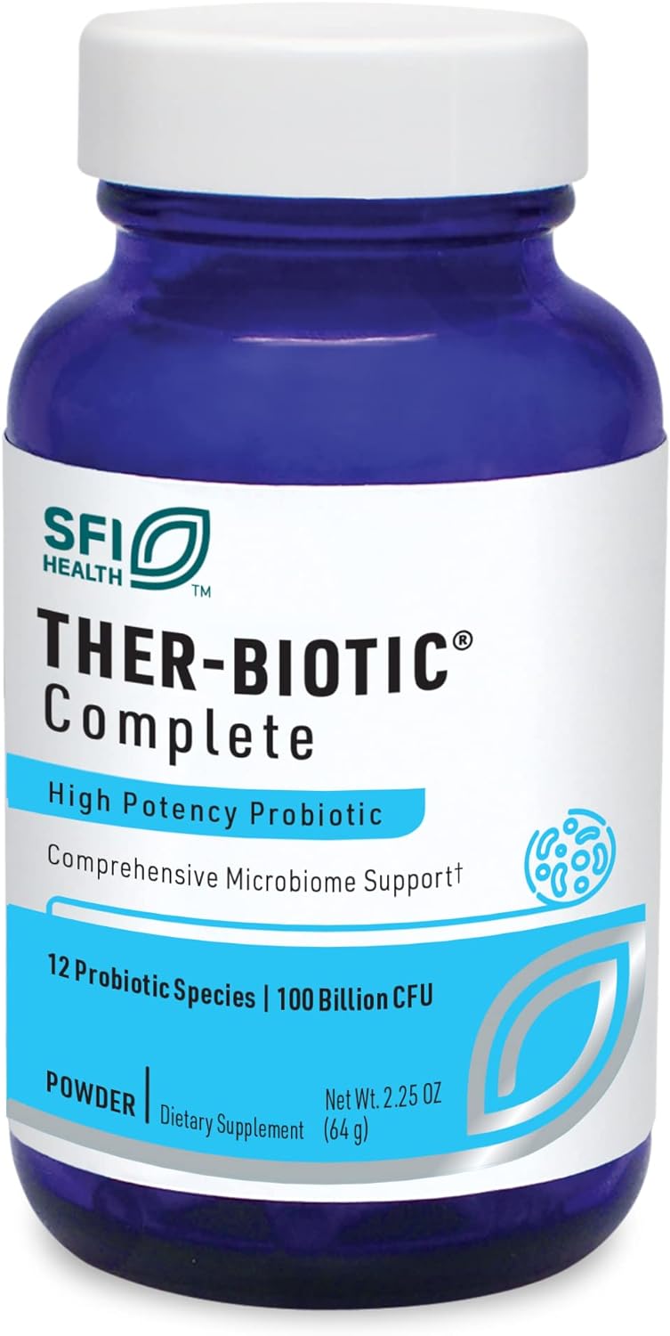 Klaire Labs Ther-Biotic Complete Probiotic Powder - 100 Billion Cfu - 8 Ounces