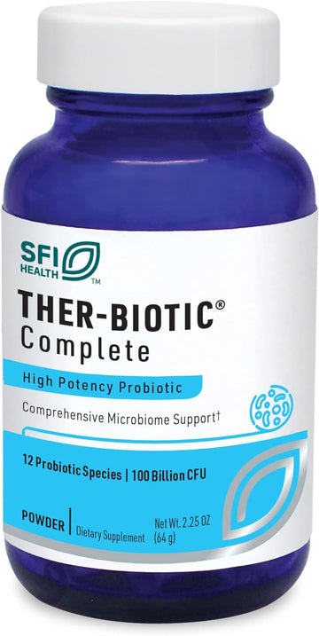 Klaire Labs Ther-Biotic Complete Probiotic Powder - 100 Billion Cfu - 8 Ounces