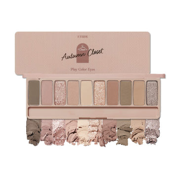 ETUDE Official Play Color Eye Shadow Autumn Closet 0.03  (0.7 g) x 10 Colors