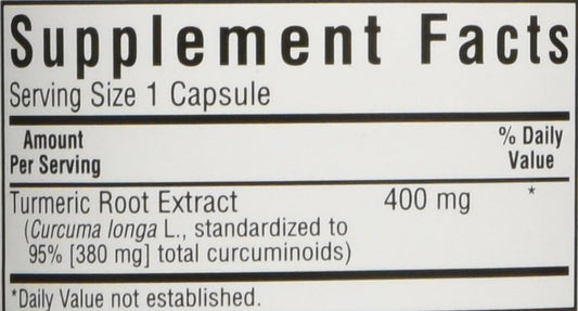 BlueBonnet Turmeric Root Extract Supplement, 60 Count