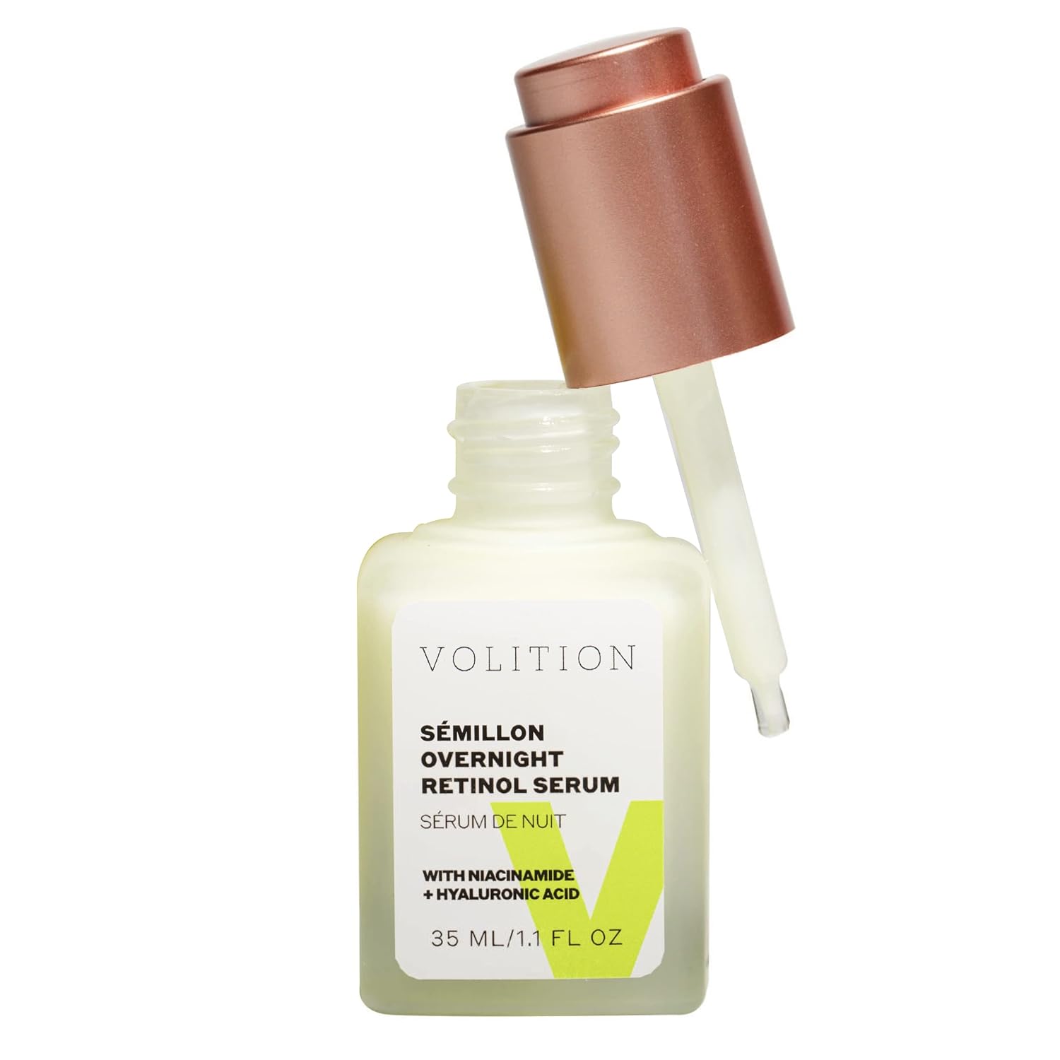 Volition Semillon Overnight Retinol Serum - Anti Aging Serum with Niacinamide & Hyaluronic Acid to Minimize Fine Lines and Wrinkles - Age Defying Vegan Retinol for All Skin Types (1.1  )
