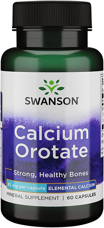 Swanson Calcium Orotate 85 Milligrams 60 Capsules