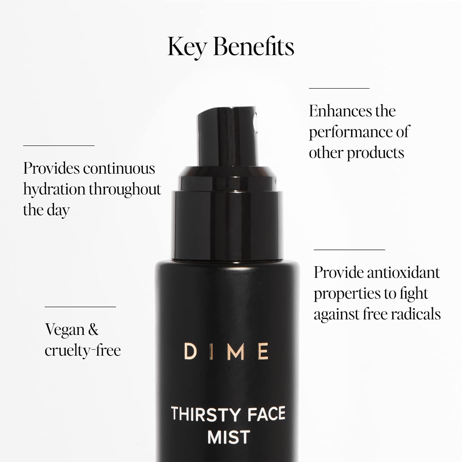 DIME Beauty Thirsty Face Mist with Electrolytes and Antioxid