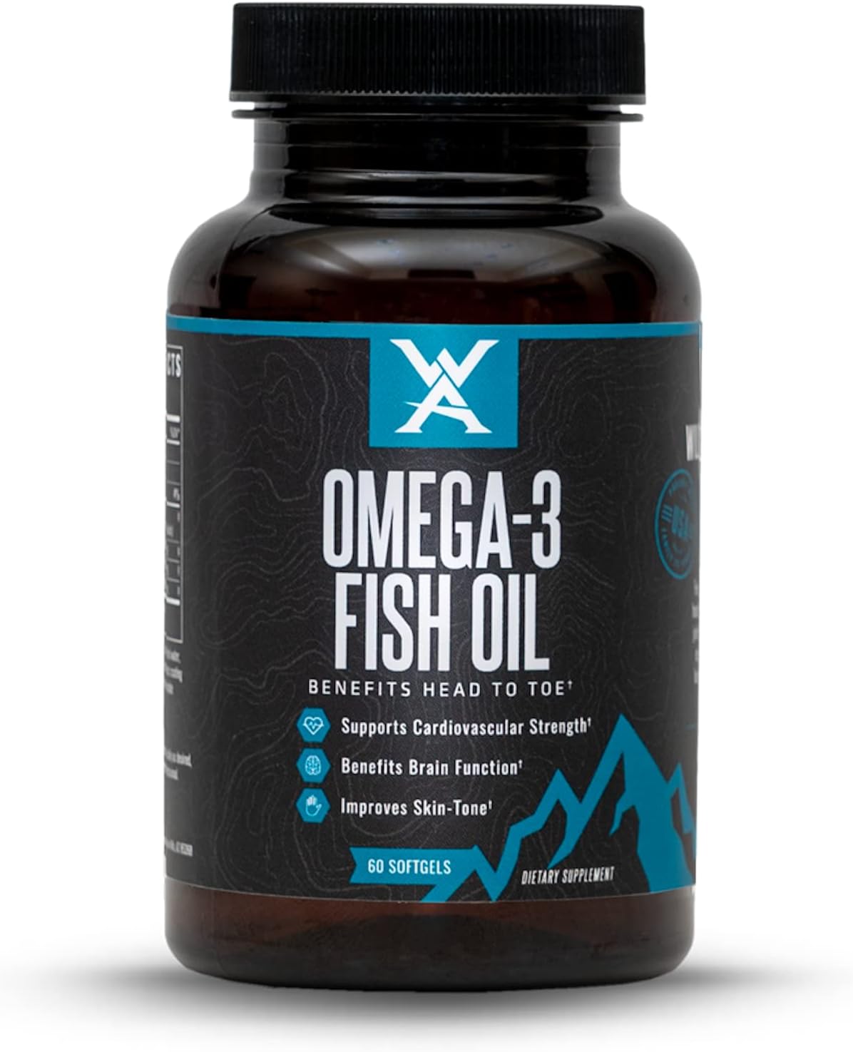 Wilderness Athlete - Omega 3 Fish Oil | Fatty Acid Supplements - 1800mg EPA DHA Omega 3 Supplement to Support Heart Heal