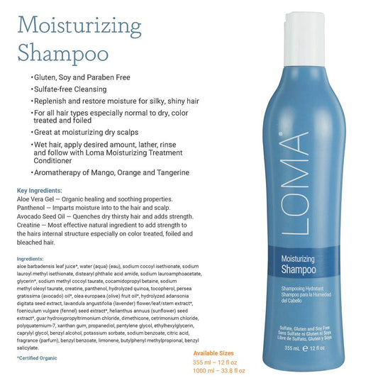 Loma Moisturizing Shampoo and Treatmentment Duo 12