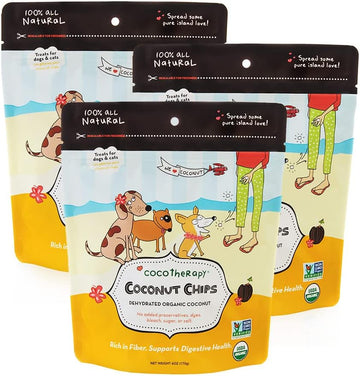Cocotherapy Coconut Chips - 6 Oz Each (3 Pack)