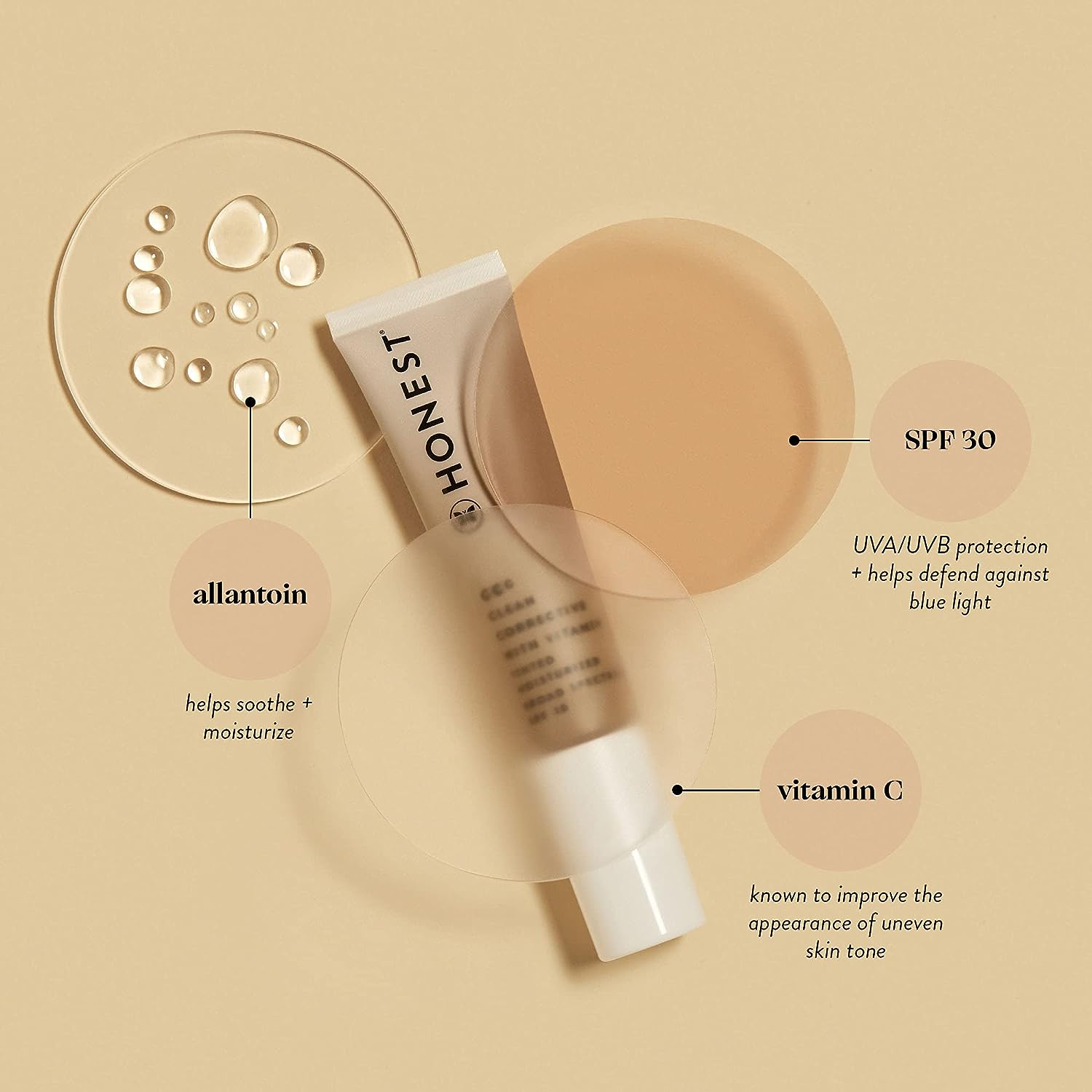 Honest Beauty CCC Clean Corrective with Vitamin C Tinted Moi