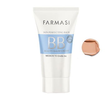 FARMASI Make Up BB Cream Beauty Balm, Full-Coverage Foundation, Concealer, Moisturizer BB Cream for All Skin Types, 1.7 . . / 50  (Medium to Dark)