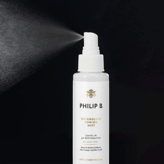 PHILIP B Detangling Toning Mist pH Restorative 4.23 . (125 ml) | Un-Tease Tangles, Leaves Hair Glossy, Smooth and Frizz-Free