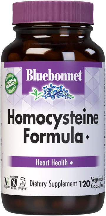 BlueBonnet Homocysteine Formula Supplement, 120 Count
