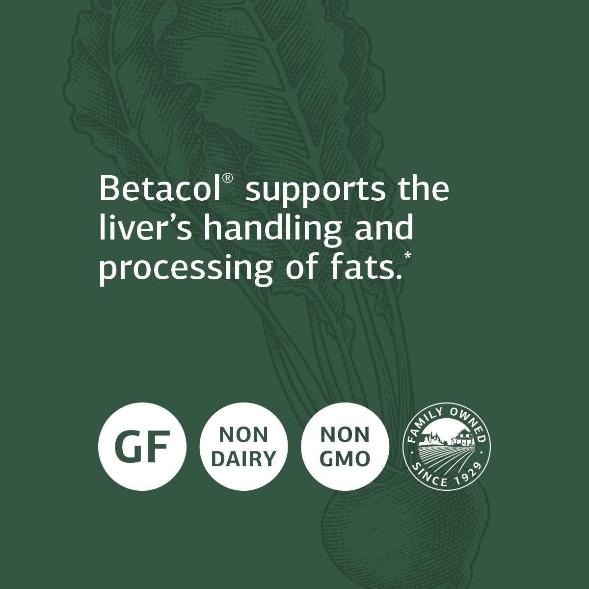 Standard Process Betacol - Liver Support Whole Food Supplement with Ni