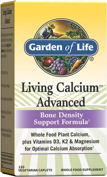 Garden of Life Calcium Supplement - Living Calcium Advanced Formula, 1